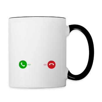Camping-car Humour | Mon Camping Car m'appelle - Mug contrasté - blanc/noir - Droite