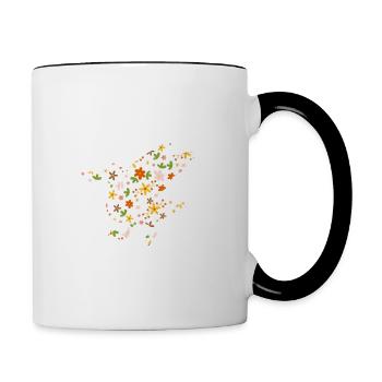 J'peux Pas J'ai Canard - Mug contrasté - blanc/noir - Droite