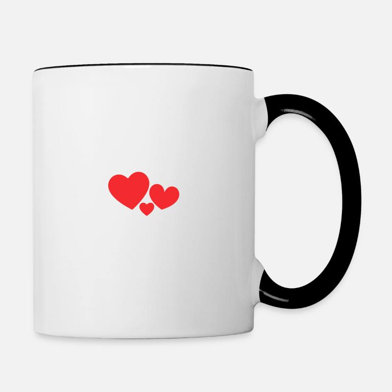 Je Peux Pas J'ai Noces De Coton - Mug contrasté - blanc/noir