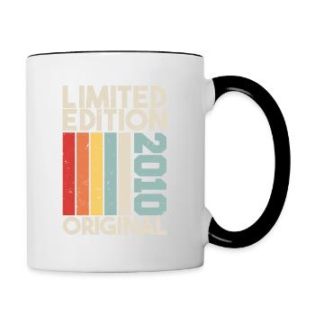 2010 - Limited Edition Birthday Gift 2010 Original - Tasse zweifarbig - Weiß/Schwarz - Rechts