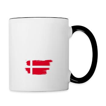 Je Peux Pas J'me Barre Au Danemark - Mug contrasté - blanc/noir - Droite