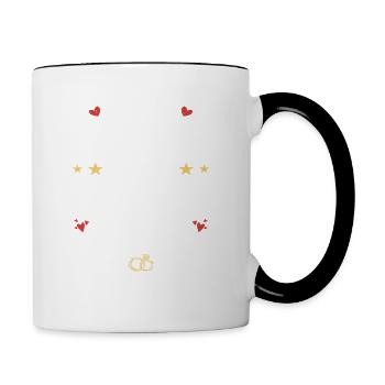 Je Suis Marié Depuis 68 Ans, Cadeau 68 Ans Mariage - Mug contrasté - blanc/noir - Droite