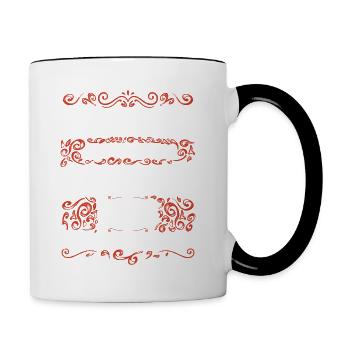 2024 August Vintage Retro Anniversary August 2024 - Contrasting Mug - white/black - Right