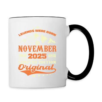 Legendary since November 2025 - limited edition - Contrasting Mug - white/black - Right