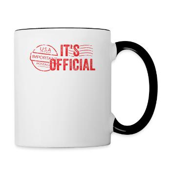 Its Official Im The Favorite Son - Mug contrasté - blanc/noir - Droite