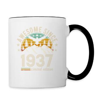 1937 - Un millésime légendaire - Mug contrasté - blanc/noir - Droite