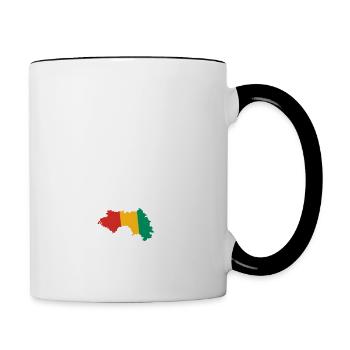 Bébés égaux meilleurs ont un papa Guinéen - Mug contrasté - blanc/noir - Droite