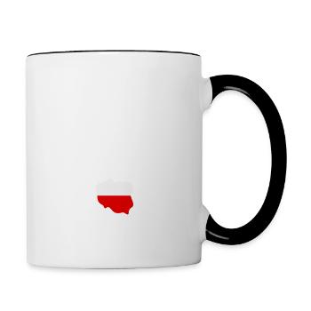 Bébés égaux meilleurs ont un papa Polonais - Mug contrasté - blanc/noir - Droite