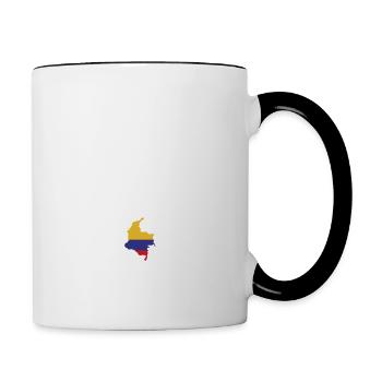 Bébés égaux meilleurs ont un papa Colombien - Mug contrasté - blanc/noir - Droite