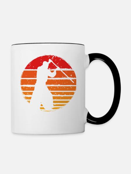 Aikido - Tasse zweifarbig - Weiß/Schwarz