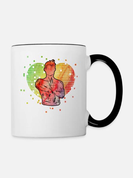 Wing Chun - Tasse zweifarbig - Weiß/Schwarz