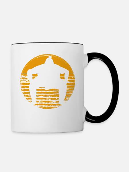 Sumo - Tasse zweifarbig - Weiß/Schwarz