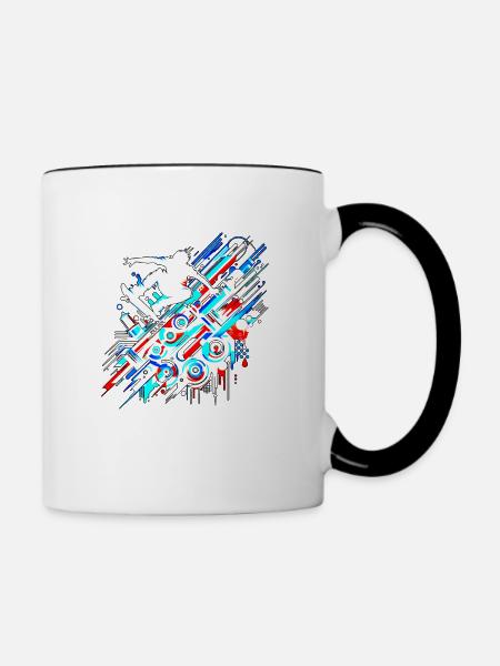 GraffitiWhite - Tasse zweifarbig - Weiß/Schwarz