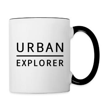 Urban Explorer - Contrasting Mug - white/black - Right