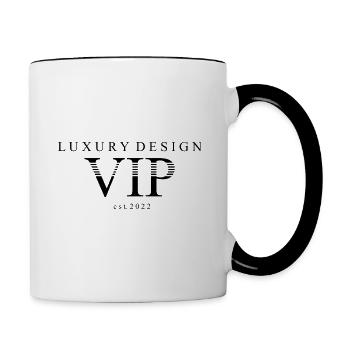 VIP *** - Mug contrasté - blanc/noir - Droite