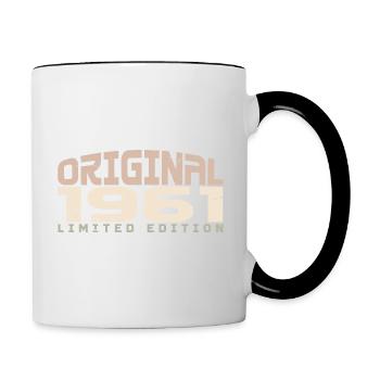 Vintage 1961 Limited Edition 1961 Anniversaire - Mug contrasté - blanc/noir - Droite