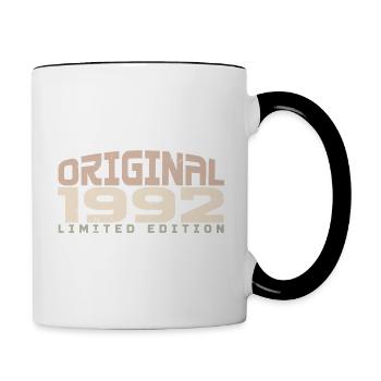 Vintage 1992 Limited Edition 1992 Birthday - Contrasting Mug - white/black - Right