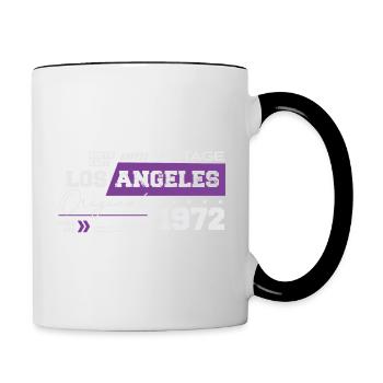 1972 Vintage Born Legend 52 Anniversaire - Mug contrasté - blanc/noir - Droite
