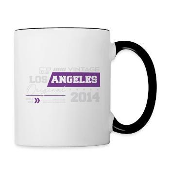 2014 Vintage Born Legend 10 Anniversaire - Mug contrasté - blanc/noir - Droite