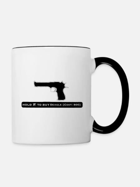 Desert Eagle Wallbuy - Tasse zweifarbig - Weiß/Schwarz