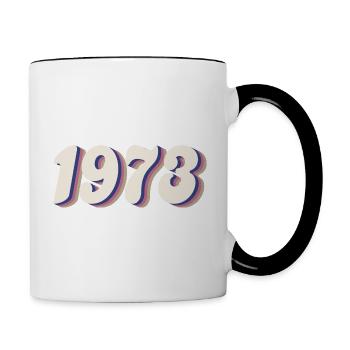 Droits 1973 & Défendre Roe v Wade Droit reproductif - Mug contrasté - blanc/noir - Droite
