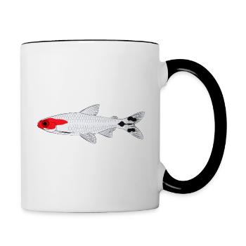 Rotkopfsalmler Hemigrammus bleheri firehead tetra - Mug contrasté - blanc/noir - Droite