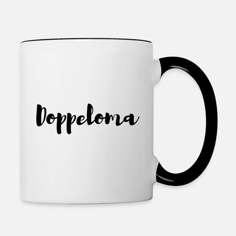 Double-grand-mère - Mug contrasté - blanc/noir