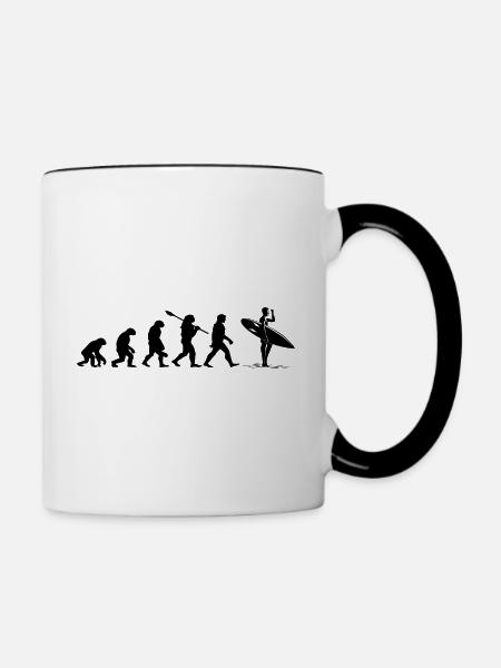 Surf Evolution - Tasse zweifarbig - Weiß/Schwarz
