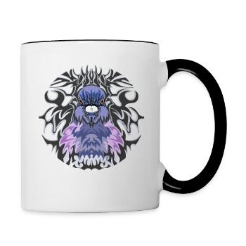Taube Bizet - Tasse zweifarbig - Weiß/Schwarz - Rechts
