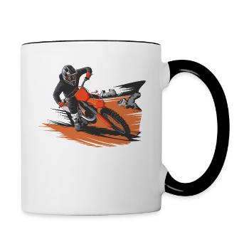Dirt Speed - Contrasting Mug - white/black - Right