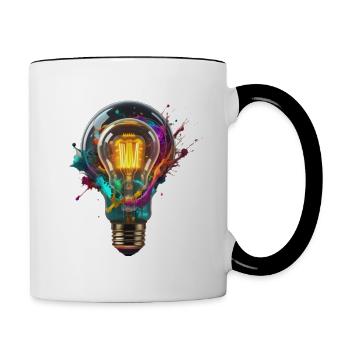 Idee - Tasse zweifarbig - Weiß/Schwarz - Rechts