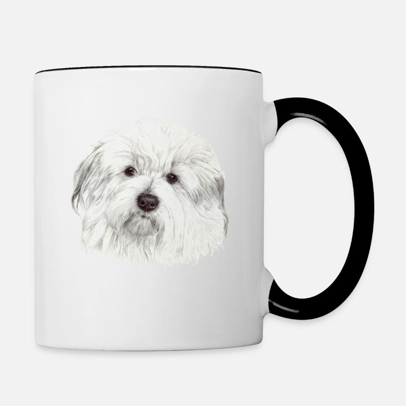 Coton-de-Tulear - Contrasting Mug - white/black