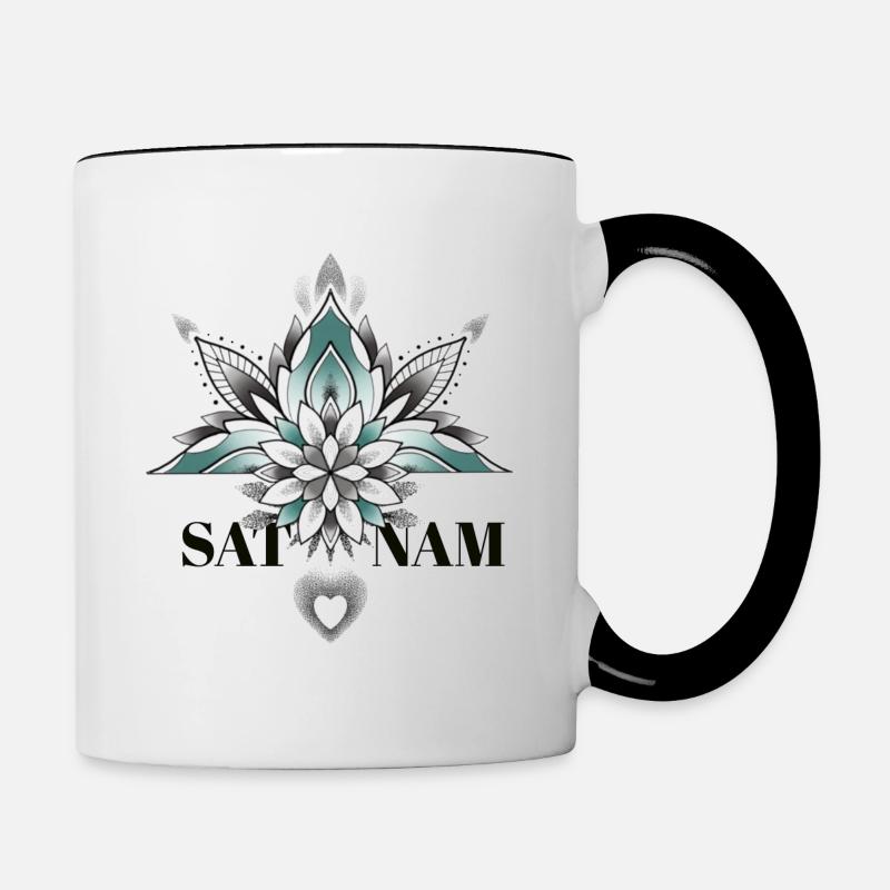 Sat Nam - Contrasting Mug - white/black
