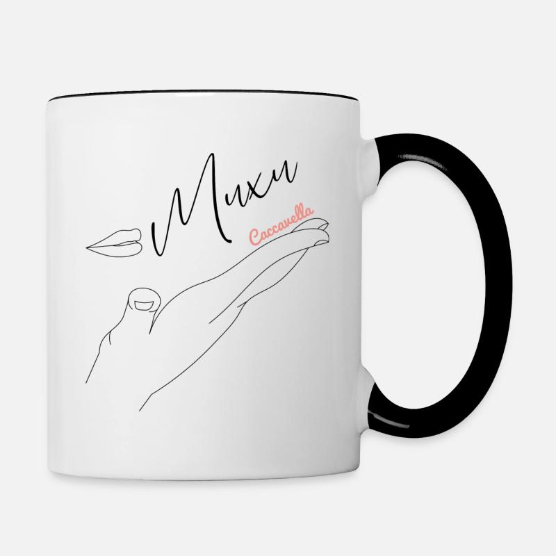 Basque Kisses - Contrasting Mug - white/black