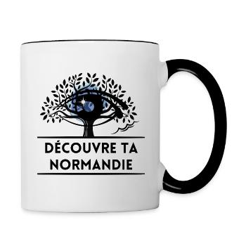 Discover your Normandy - Contrasting Mug - white/black - Right