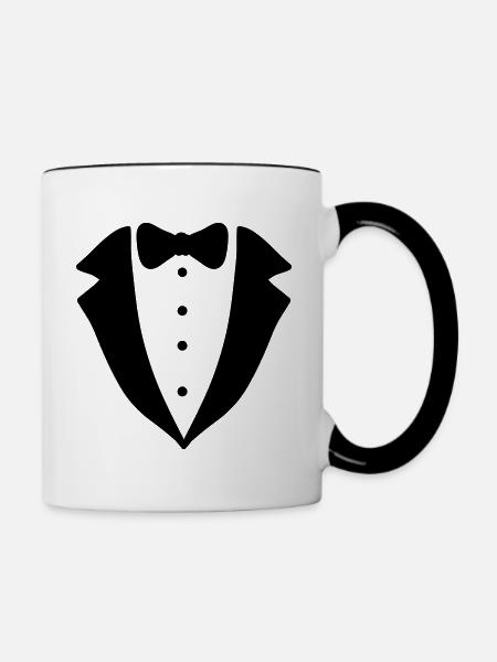 Smoking - Tasse zweifarbig - Weiß/Schwarz