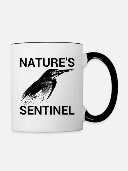 Wächter der Natur - Tasse zweifarbig - Weiß/Schwarz