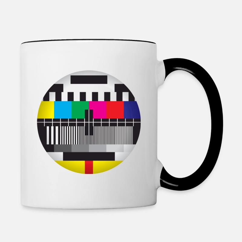 test card - Contrasting Mug - white/black