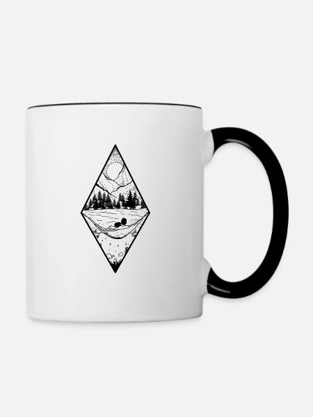 Self Care - Tasse zweifarbig - Weiß/Schwarz