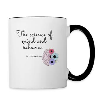 Psychologie - Mug contrasté - blanc/noir - Droite