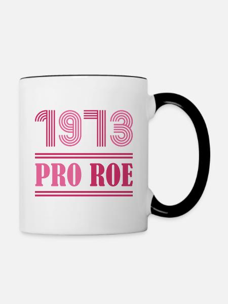 1973 Pro Roe - Tasse zweifarbig - Weiß/Schwarz