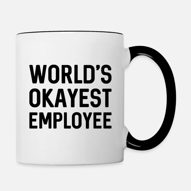 L’employé le plus correct du monde - Mug contrasté - blanc/noir