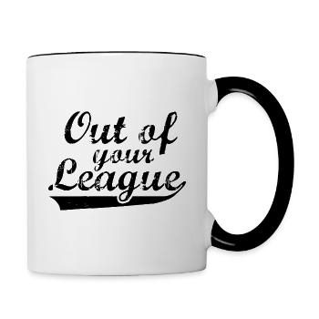 Out Of Your League - Contrasting Mug - white/black - Right