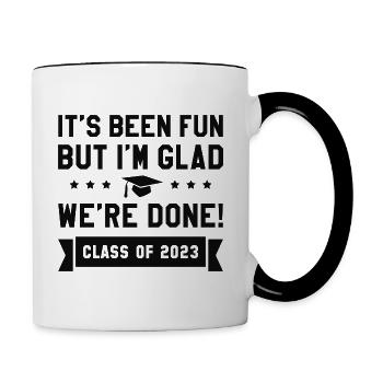 We’re Done Class Of 2023 - Contrasting Mug - white/black - Right