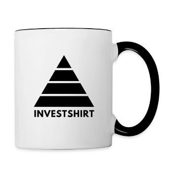 Investshirt - Contrasting Mug - white/black - Right