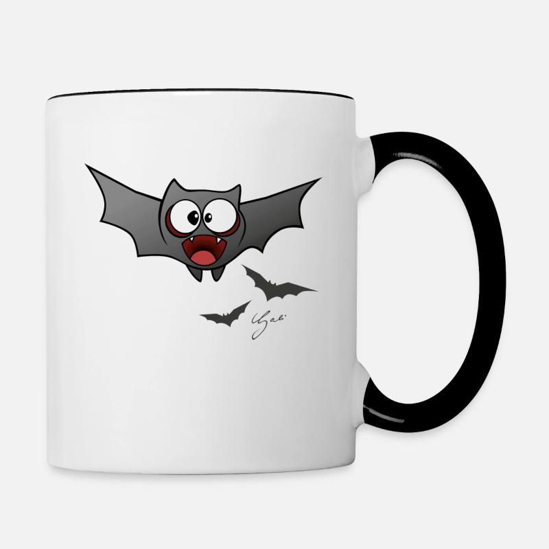 Bat - Contrasting Mug - white/black
