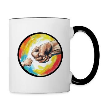 Opa Enkel Geburtstag Großvater Geburt 20 - Tasse zweifarbig - Weiß/Schwarz - Rechts