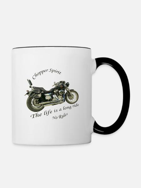 Chopper Spirit 3 - Tasse zweifarbig - Weiß/Schwarz