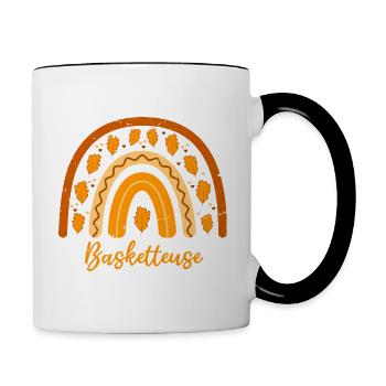 Voted Best Basketball Player | Basketteu Gift Idea - Contrasting Mug - white/black - Right