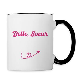 Belle Sœur Qui Déchire - Belle Soeur Qui Déchire - Mug contrasté - blanc/noir - Droite